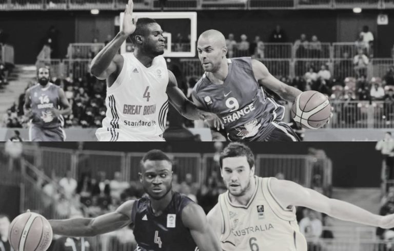 pro hoopers tony parker, adam gibson, ogo adegboye; basketball IQ and skill